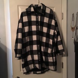 F21 plaid jacket